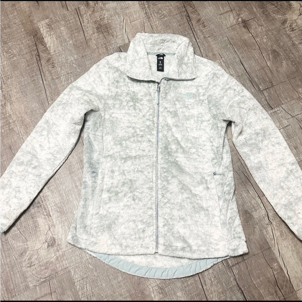 Mint Marbled North Face Jacket - image 1